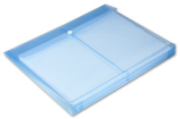 Конверт на кнопке А4 0,18мм однотонный, горизонт, с расширением, ассорти