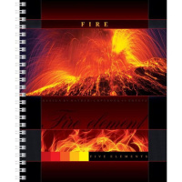 Тетрадь А5  48л кл "Elements" гребень