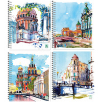 Тетрадь А5  48л кл  Питерские скетчи, гребень