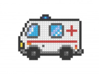 Конструктор 2D пластм. 592 дет. А5 "Машина скорой помощи"