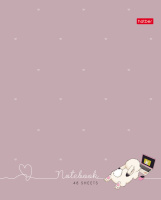 Тетрадь А5 48л кл. Hatber "Милашка Банни" мат.лам., 5 диз.в спайке, белизна 100%