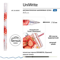 Ручка гелевая BV  0,5мм "UniWrite. My refresh" синяя
