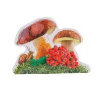 Украшение на скотче "Грибы и рябина" 20*20см