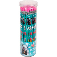 Карандаш deVENTE HB Yummy Panda, трёхгранный, с ластиком, туба