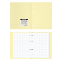 Тетрадь А5 на кольцах  80л кл. Pastel, пластик. обложка, ассорти