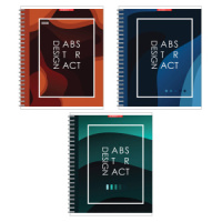 Тетрадь А5  48л кл. гребень Полиграф Принт "Линия цвета" УФ-лак, белизна 100%