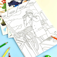 Раскраска "Военные раскраски. Военные раскраски" А4, 16стр.