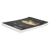 Блокнот А6  80л гребень "Зеркало души" клетка