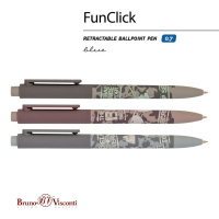 Ручка шар. BV автомат. "FunClick. Top secret" 0.7мм, синяя
