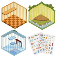 Наклейки-румбокс д/создания миниатюрных сцен 12,5*15см "Микс-дизайн"