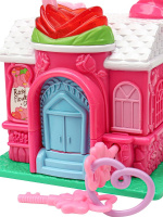 Игровой набор "Домик мечты"(свет,меб., две куколки ) (10х9x10,5cм)