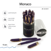 Ручка "Monaco. Виноградная" шарик., 0,5мм, синие чернила**