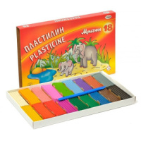 Пластилин 18цв 360гр. Мультики, со стеком, карт.упак.