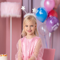 Карнавальные ободок "Звездочки" 20см, ассорти