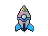 Конструктор 2D пластм. 418 дет. А5 "Ракета"