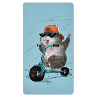 Пенал металлический (183*100*14) "Хомяк на самокате"