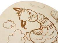 Выжигание набор досочек 13см "Лама" круг, 8+