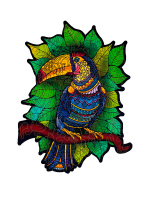 Пазлы фигурные 72 элемента 250*210мм  "Тукан"