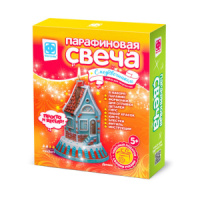 Набор для создания свечей "Домик" + подсвечник 5+