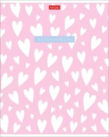 Тетрадь А5 48л кл. Hatber пласт.обл. "LOVE IS...." 5 диз.в блоке