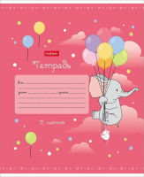 Тетрадь А5 12л кл. Hatber "Воздушное путешествие" белизна 98%