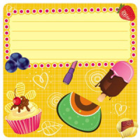 Наклейки на тетрадь