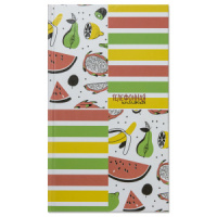 Алфавитная книга А5  80л "Фруктовая" вырубка, лин. УФ-лак