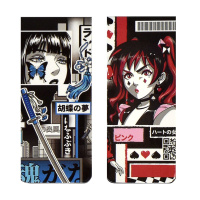 Набор закладок магнитных  4шт., "Девушка" 25*58мм