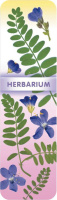 Закладка картонная 45*166мм "Цветы" линейка, таблица умножения, 5 видов/10 шт , ЦЕНА ЗА 1 ШТ