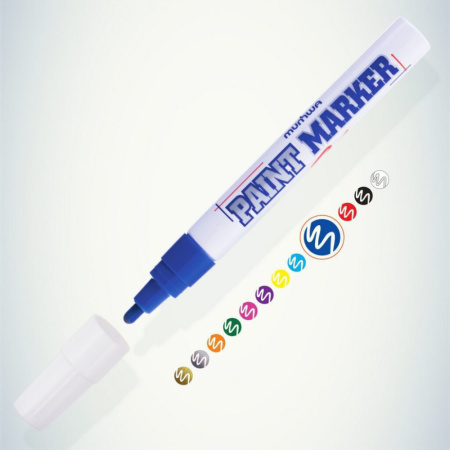 Маркер краска 4мм СИНИЙ