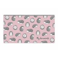 Конверт на молнии 260*140мм, Ежи