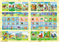 Раскраска А5 16стр. с наклейками "Лесные животные"