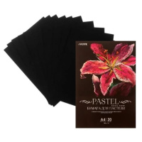 Бумага для пастели A4 (210x297 мм) "deVENTE" черная, 160 г/м, 20 л,