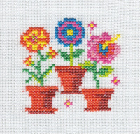 Набор  для вышивания крестиком "Цветы" 5+