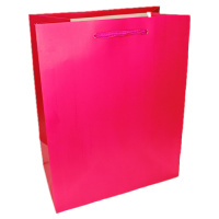 Пакет подар. бумажн. 26*32*10 см 210 гр/м2 цветной однотон, 4 дизайна