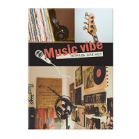 Тетрадь для нот А4 16л., вертик., скоба "Звукозапись"