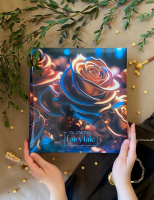 Фотоальбом магнитный 50л  23*28см кольца, Liquid metal. Flowers 2