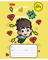 Тетрадь А5 12л  кл. крупн. Hatber "Влад А4" 5 диз.в блоке, белизна 100%