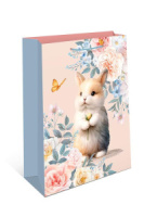 Пакет подар. бумажн. 33*42*10 см, 130гр/м2  Зайчик
