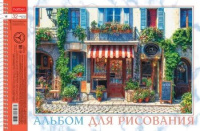 Альбом А4 32 гребень "Курортный городок" перф.на отрыв, пл. 100 гр/м, 5диз.в блоке