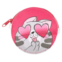 Кошелек для банкнот и монет Феникс+ "Котик" 9*9см, кожзам., молния