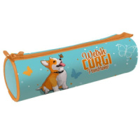 Пенал-тубус (210*60*60) молния, ткань "Корги с бабочкой"