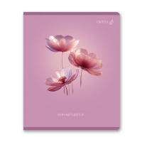 Тетрадь А5 48л кл. Светоч "Капризный цветок" глянц.лам.