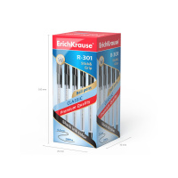 Ручка шар. ЕК R-301 1мм GRIP чёрная