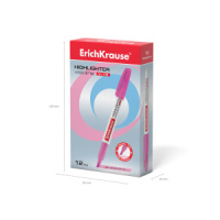 Текстовыделитель EK V-15, 0,5 - 4мм, розовый