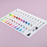 НАБОР МАРКЕРОВ-КИСТЕЙ  АКРИЛОВЫХ "SKETCH&ART" 12 ЦВ.