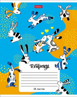 Тетрадь А5 18л кл. Hatber "Animal pattern", мат.лам., белизна 98%