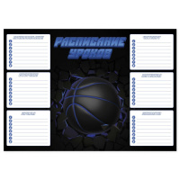 Расписание уроков А4 "Баскетбольный мяч" выб. УФ-лак, 235гр/м2