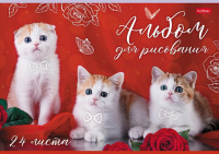 Альбом А4 24л скоба "Кототерапия" пл. 100 гр/м