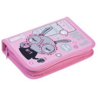 Пенал 1 отд. с 2-мя откид.пл. (200*140*40) молния, ткань "В модном чате"